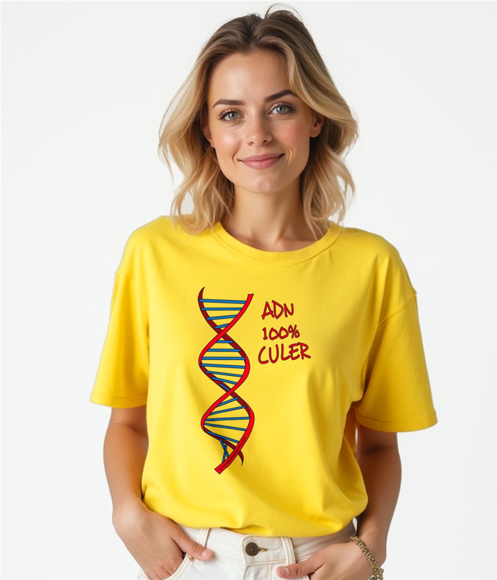 Camiseta Catalunya ADN 100x100 Cule Manga Corta Mujer