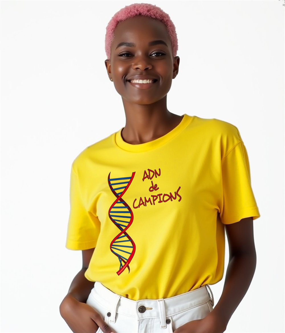 Camiseta Catalunya ADN de Campions Manga Corta Mujer