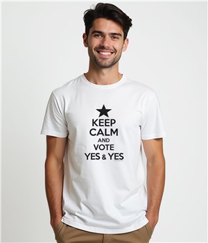 Camiseta ECO Catalunya Keep Calm And Vote Yes Manga Corta Hombre