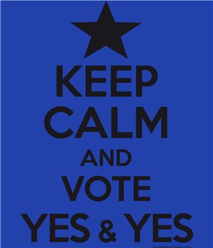 Sweat a Capuche Catalogne Keep Calm And Vote Yes Unisex