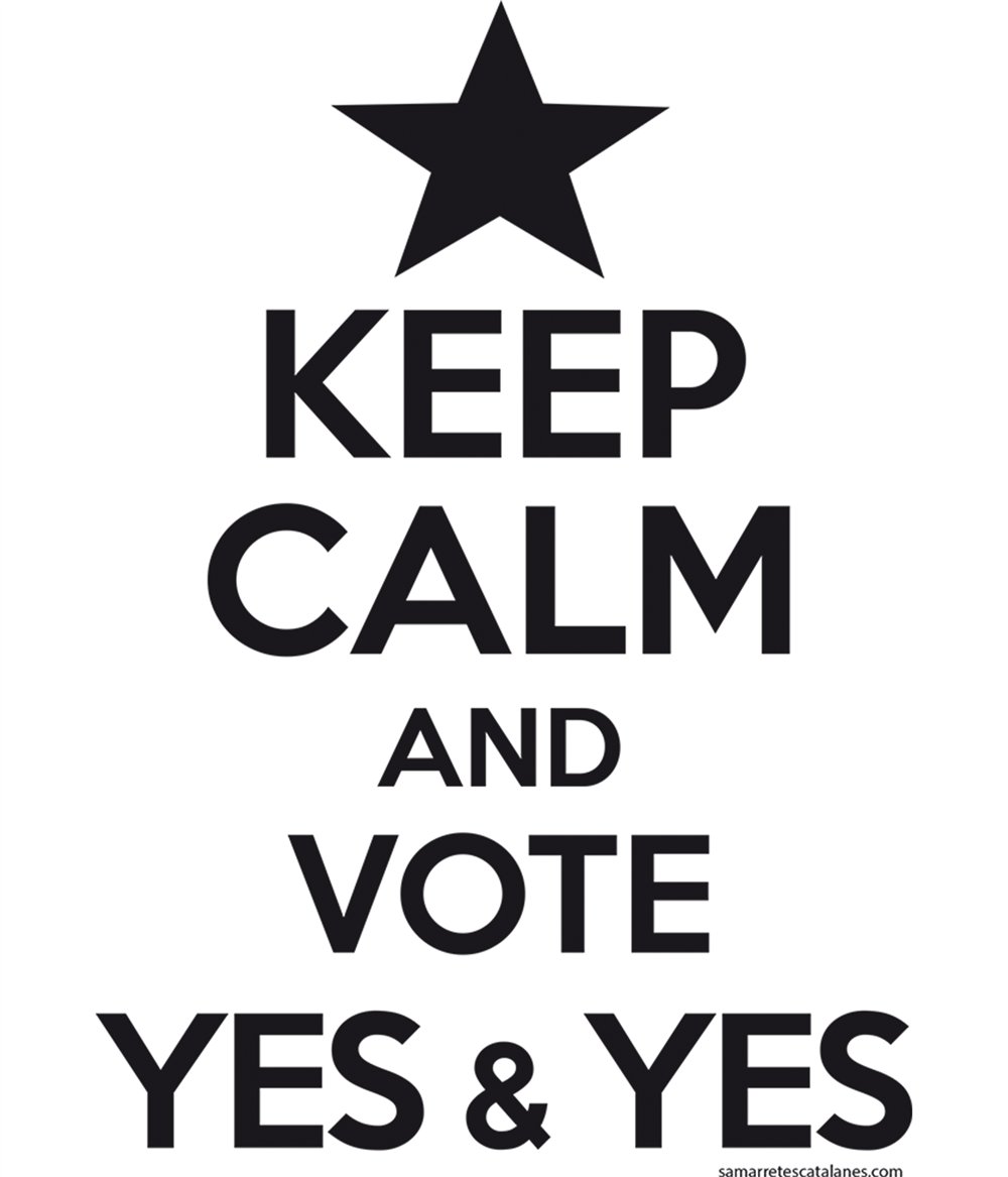 Ampolla 800 ml Catalunya Keep Calm And Vote Yes
