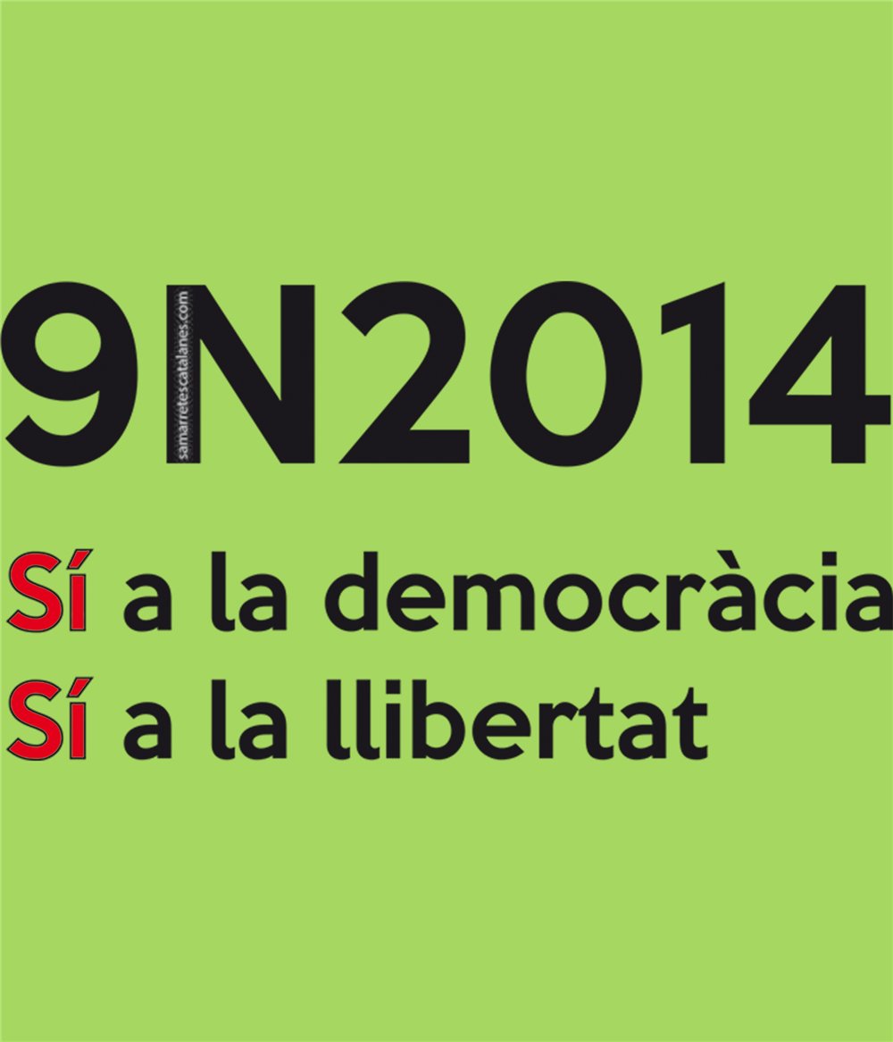 Samarreta Catalunya 9N2014 Maniga Curta Home