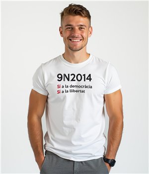 T Shirt ECO Catalonie 9N2014 Korte Mowen Man