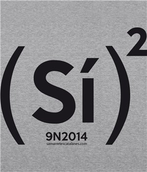 Bluza z Kapturem Katalonia Si al Cuadrado Unisex