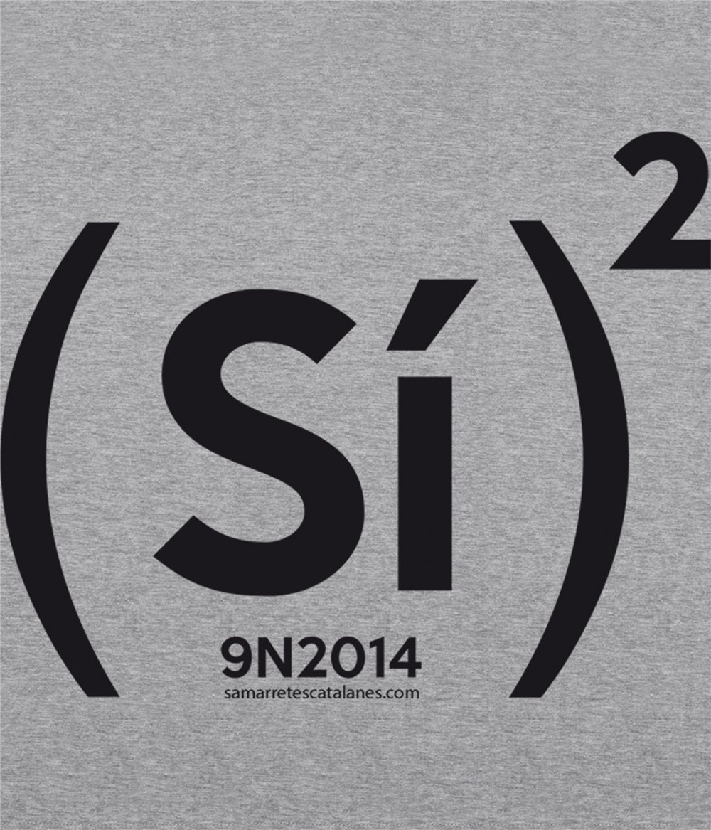 Felpa Catalogna Si al Cuadrado Unisex