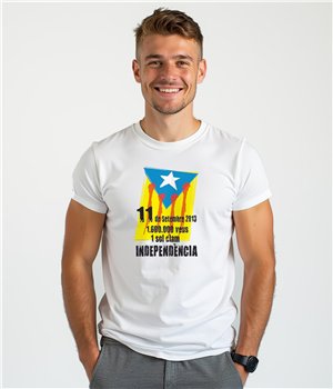 Camiseta ECO Catalunya 11 de Setembre 2012 Manga Corta Hombre