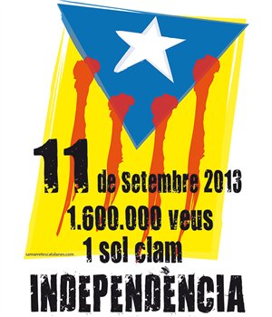 T Shirt ECO Katalonien 11 de Setembre 2012 Kortarmad Man