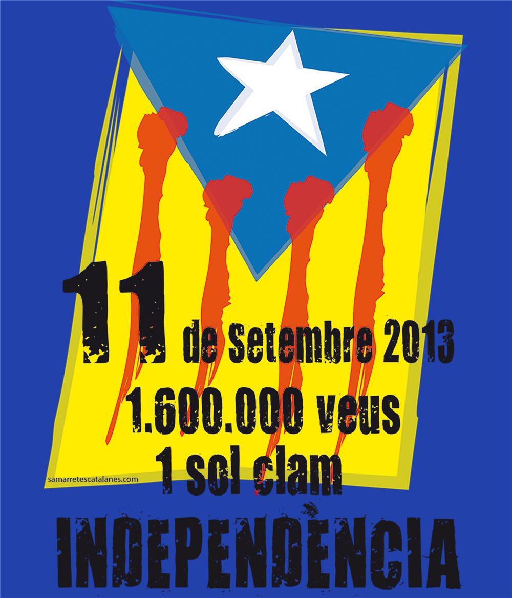 Sudadera Catalunya 11 de Setembre 2012 Unisex