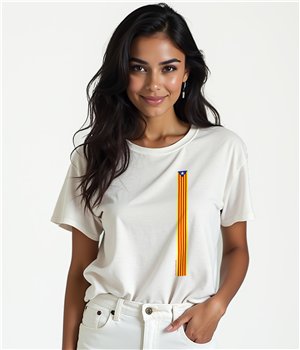 T Shirt Catalogne Estelada Clasica Manche Courte Femme