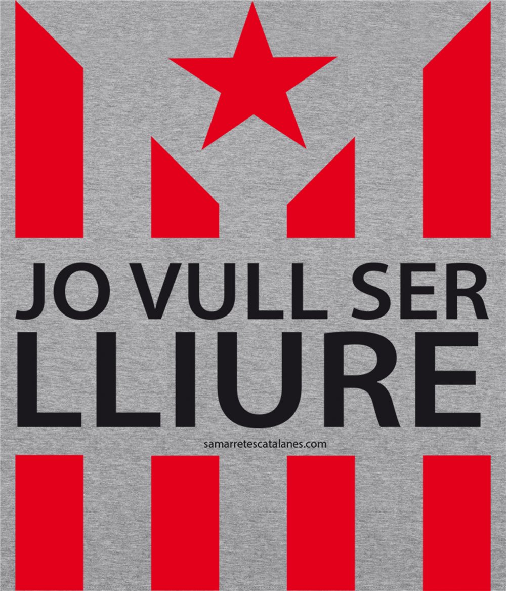 Dessuadora Catalunya Jo Vull Ser LLiure Unisex