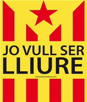 T Shirt Catalonie Jo Vull Ser LLiure Korte Mouwen Vrouw